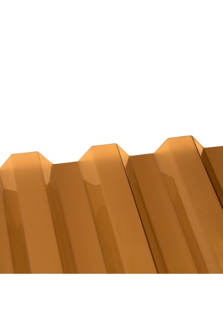 Policarbonato Corrugado Greca 0,5mm Bronce 0,81x2,5mts DVP-2