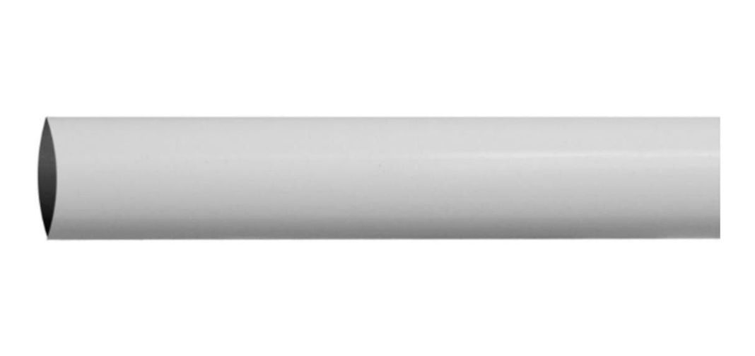 Barra Bano O Closet Redonda 1'' Blanco 1 Metro Dvp