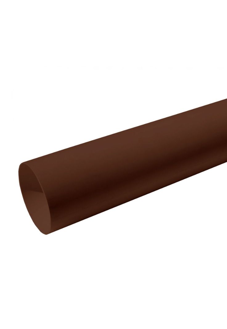 Tubo Bajada para Canaleta Agua Lluvia 80mm 3mts Café DVP-0