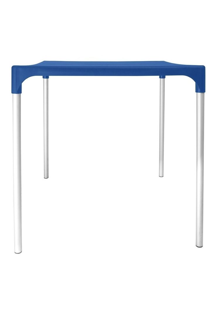 Mesa Plástica Exterior 75x70x70cm Azul DVP-1