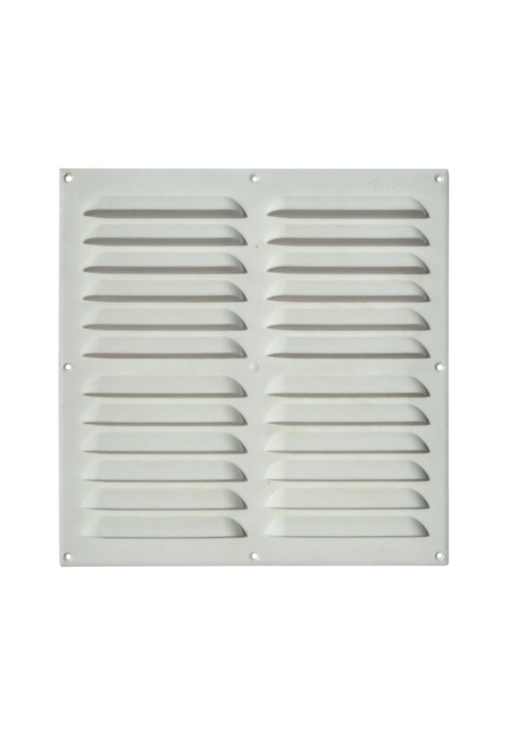 Celosía Ventilación PVC Plana 30x30 cm Blanco 10un DVP-0