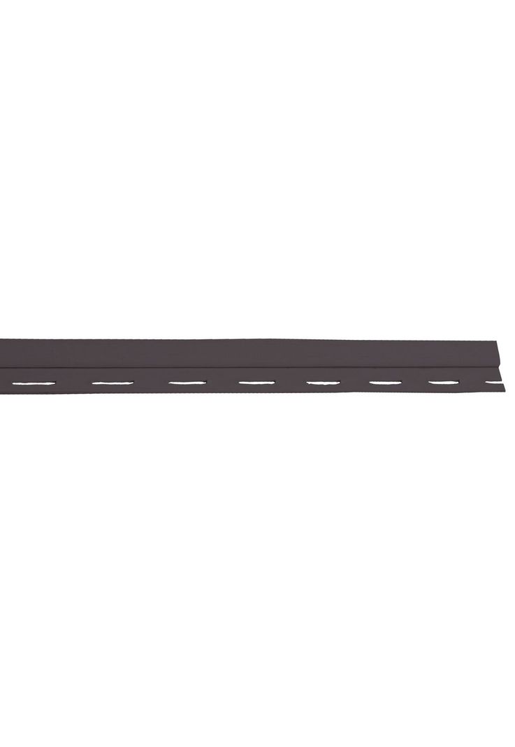 Perfil Terminal Siding Pvc 3,8mts Antracita Dvp-1