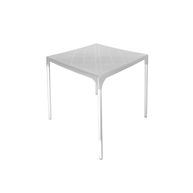 Mesa Plástica Exterior 75x70x70cm Blanco DVP-0