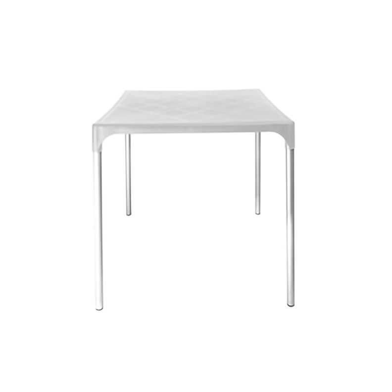 Mesa Plástica Exterior 75x70x70cm Blanco DVP-1