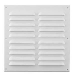 Celosia Ventilacion Pvc Plana 30x30cm Blanco 50un Dvp