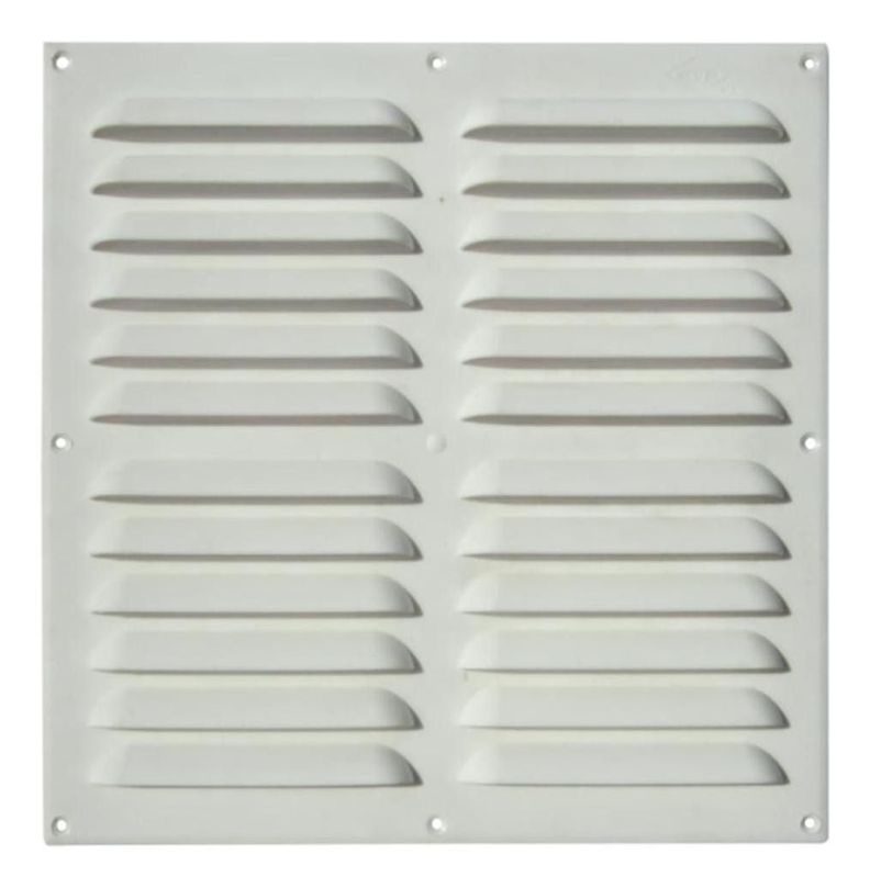 Celosia Ventilacion Pvc Plana 30x30 Cm Blanco 1un Dvp
