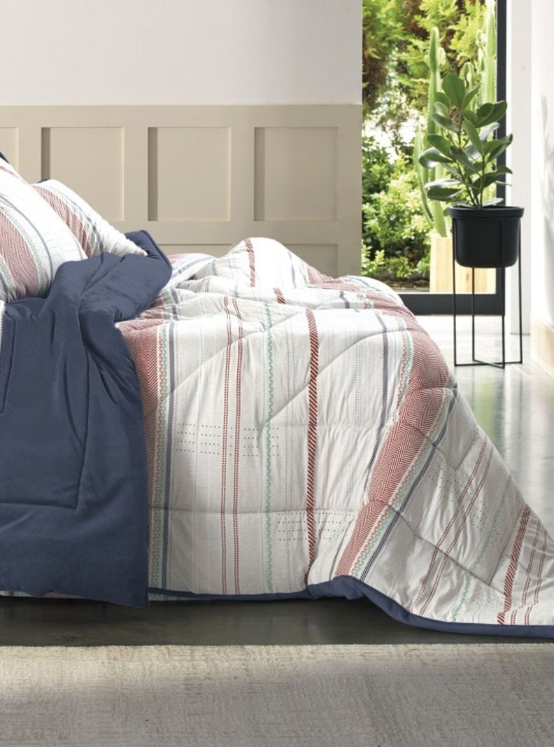 Plumón Altenburg Blend Malha Color Stripe King-0
