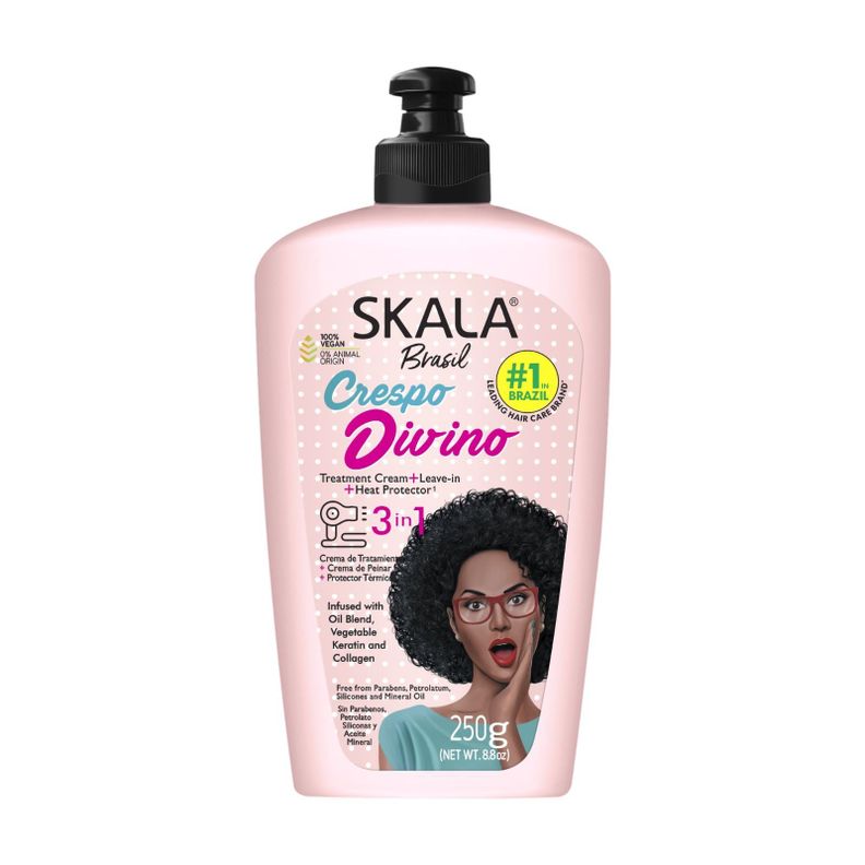 Crema Para Peinar Skala 3 En 1 Expert Crespo Divino 250 G