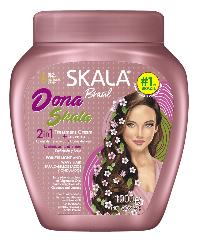 Mascara Skala 2 En 1 Dona Nutricion Y Brillo 1000G