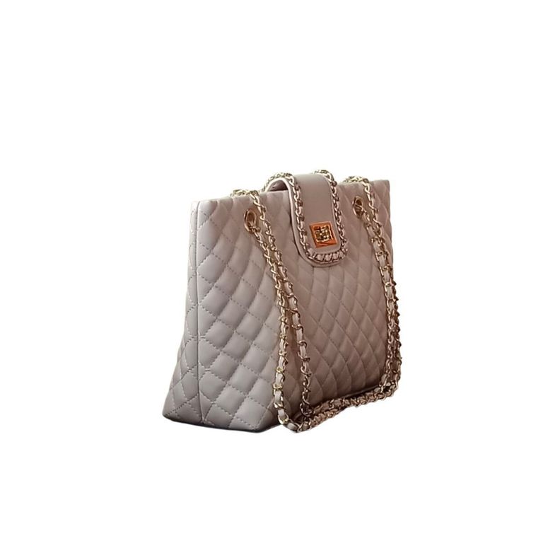 Cartera blanca Grande Con Cadena-1