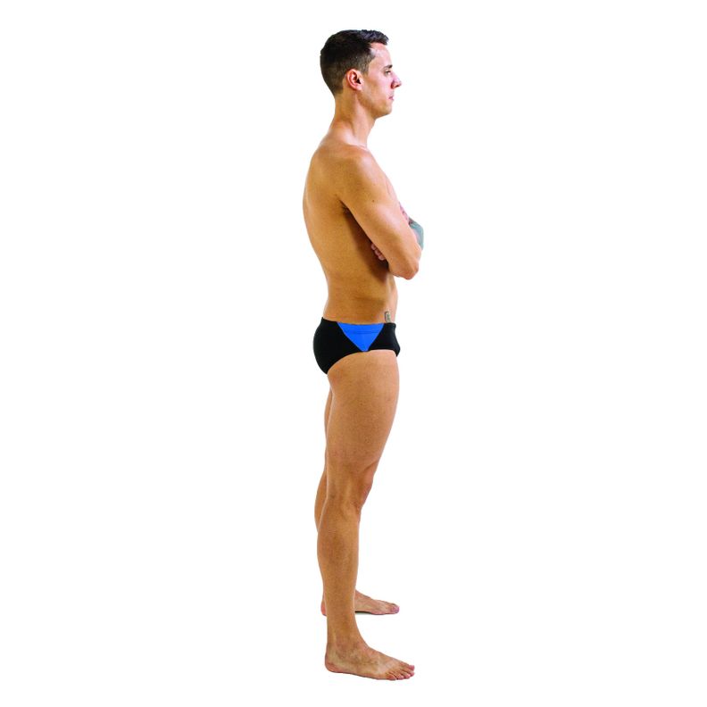 Traje de Baño Hombre Finis Brief Splice Black Blue-1