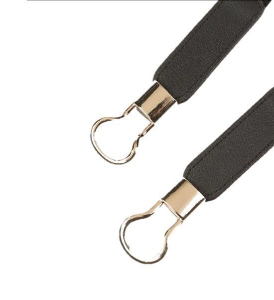 Cinturón mujer delgado elasticado ancho 2.5 cm diseño hebilla circular-2