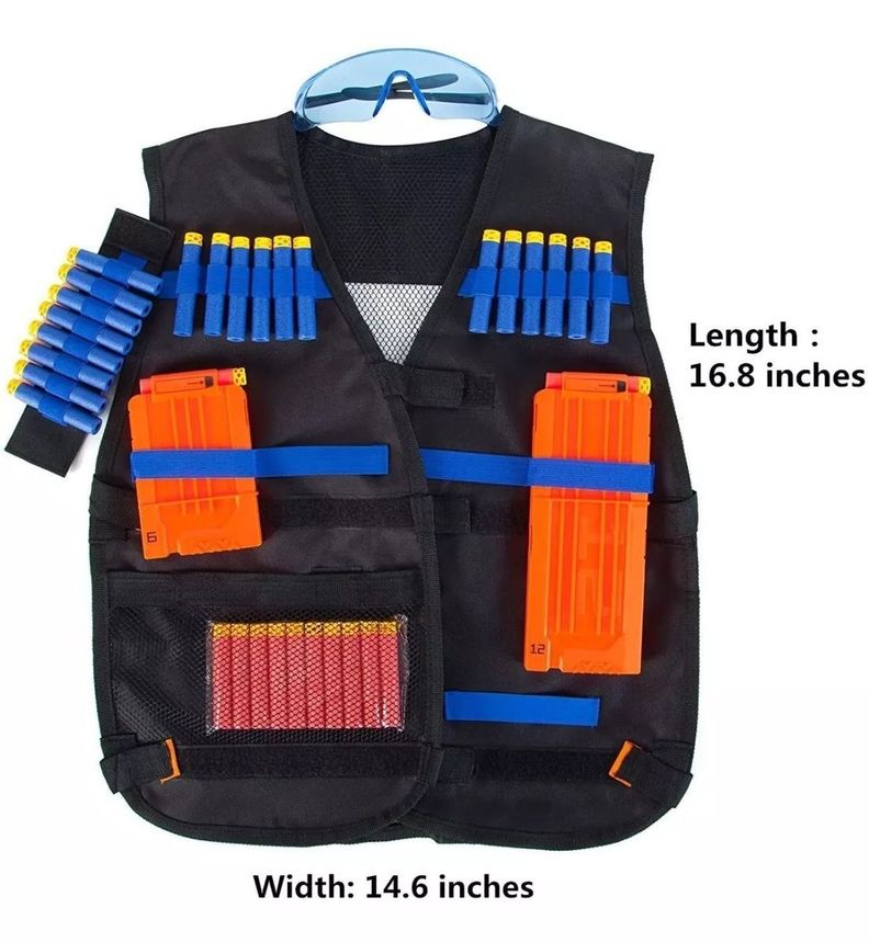 Kit De Chaleco Táctico Para Pistolas Nerf, Para Niños-0