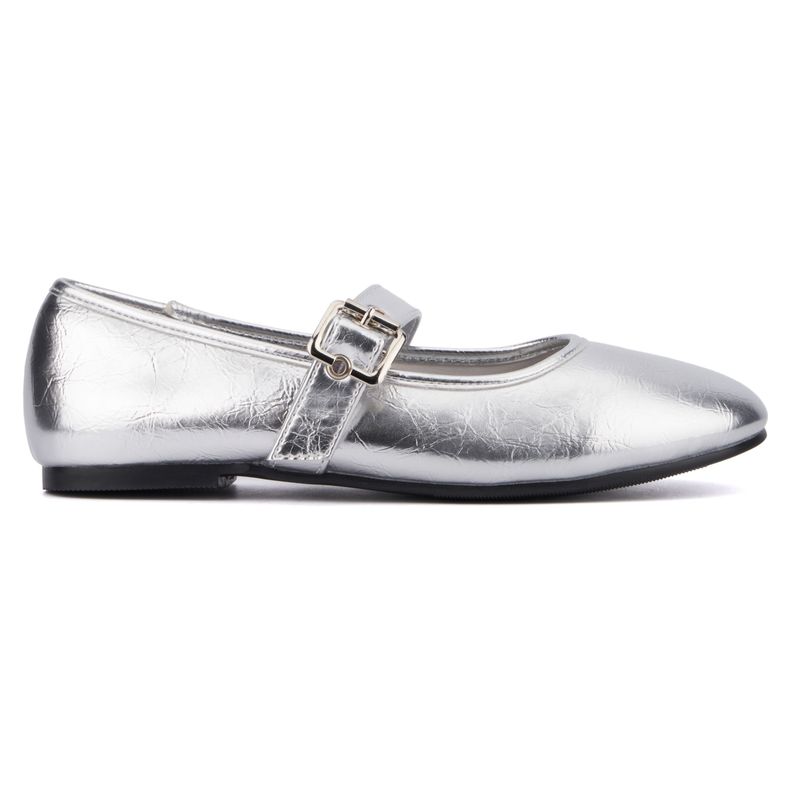 Zapatos Planos plateado Metálicos  talla 36-4