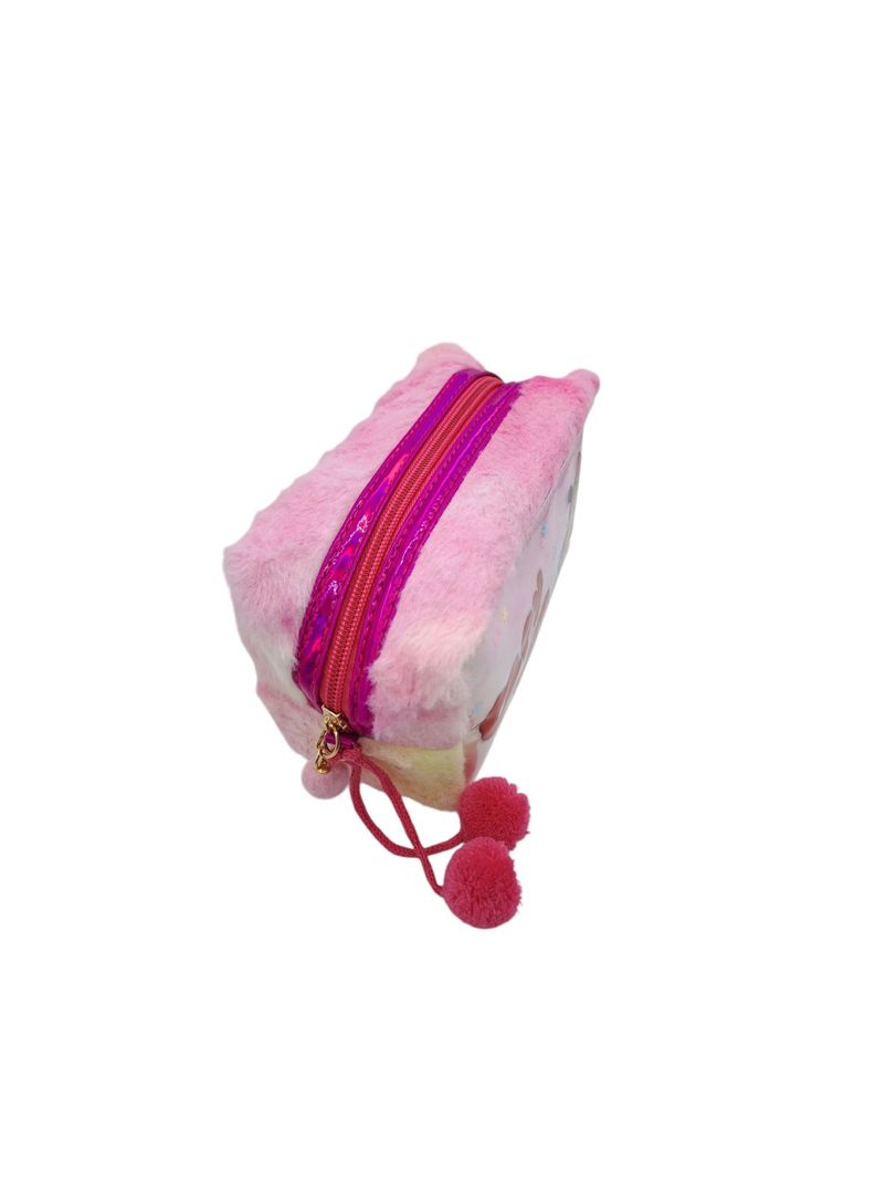 Estuche de Felpa para Lápices Diseño Capibara color Rosado-1