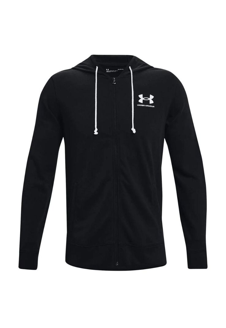Polerón Hombre Rival Terry Full-Zip Negro Under Armour-0