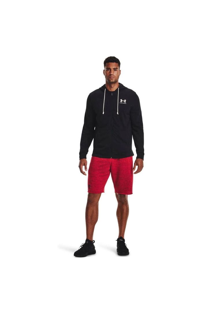 Polerón Hombre Rival Terry Full-Zip Negro Under Armour-3