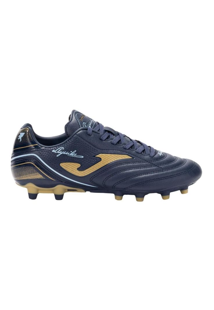 Zapatilla Futbol FG Hombre Aguila Azul Marino Oro Joma