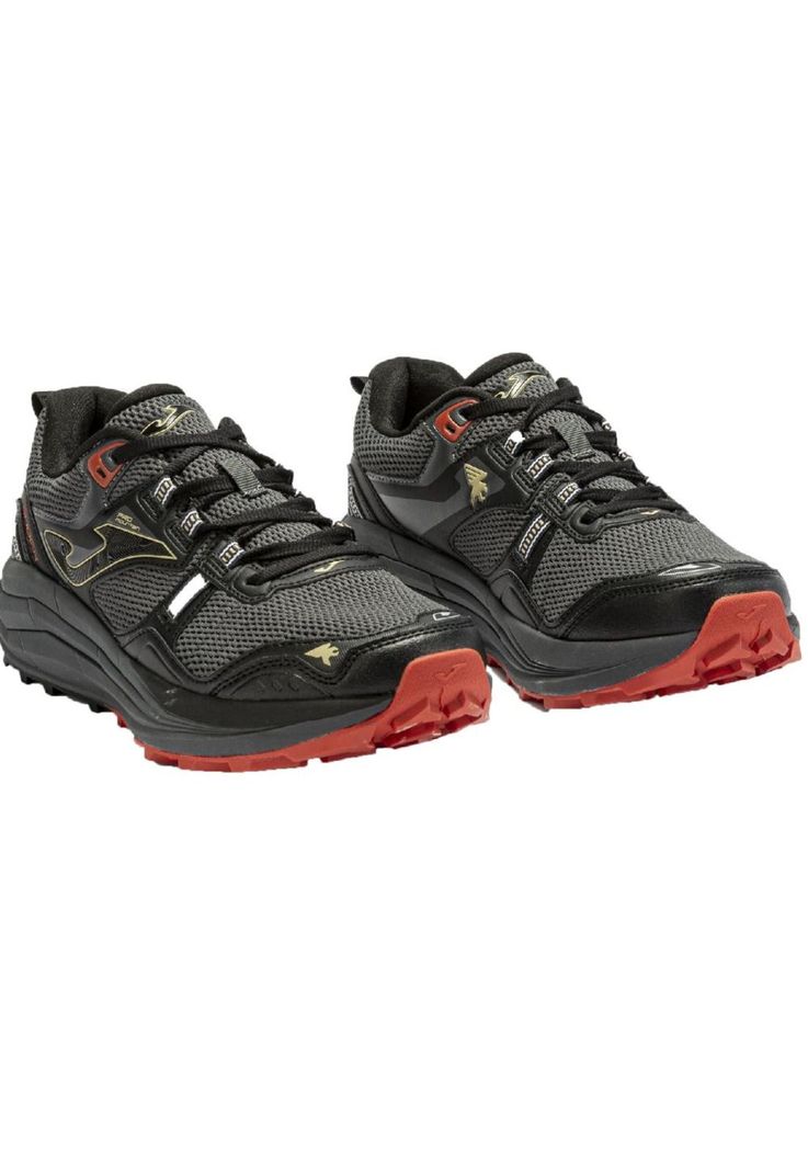 Zapatilla Trail Running Hombre Shock 24 Negro Rojo Joma-1