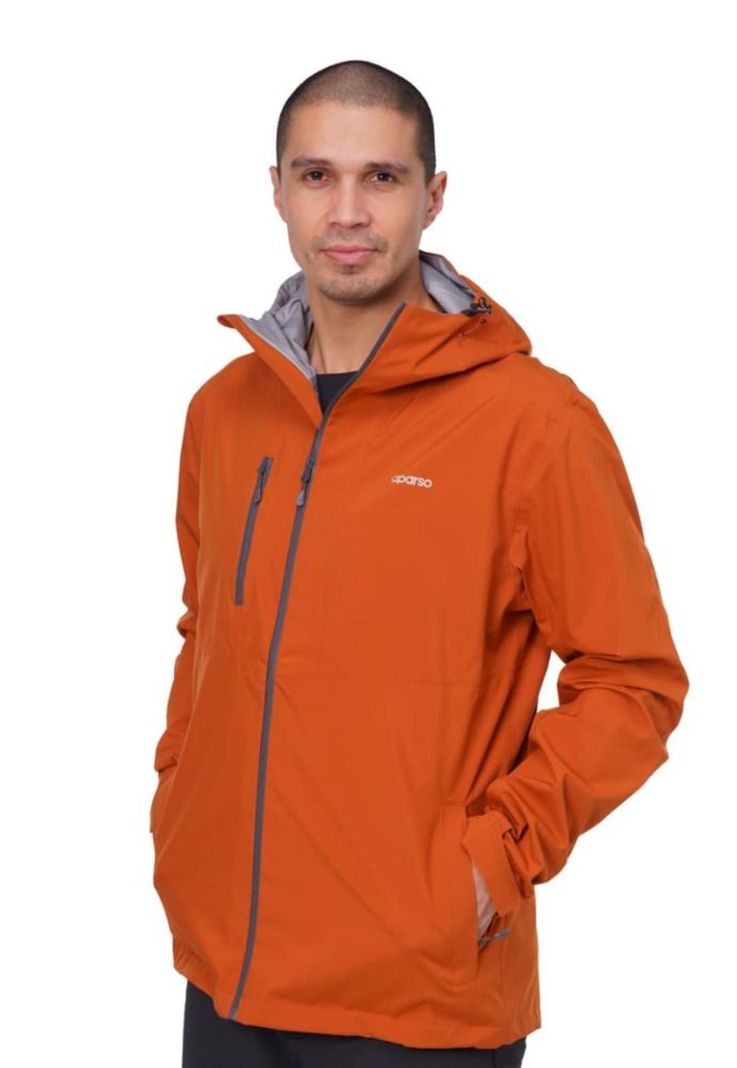 Chaqueta Impermeable Hombre Nagol Ladrillo Aparso-0