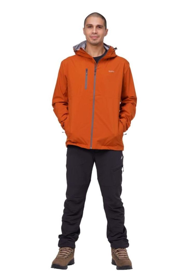 Chaqueta Impermeable Hombre Nagol Ladrillo Aparso-2
