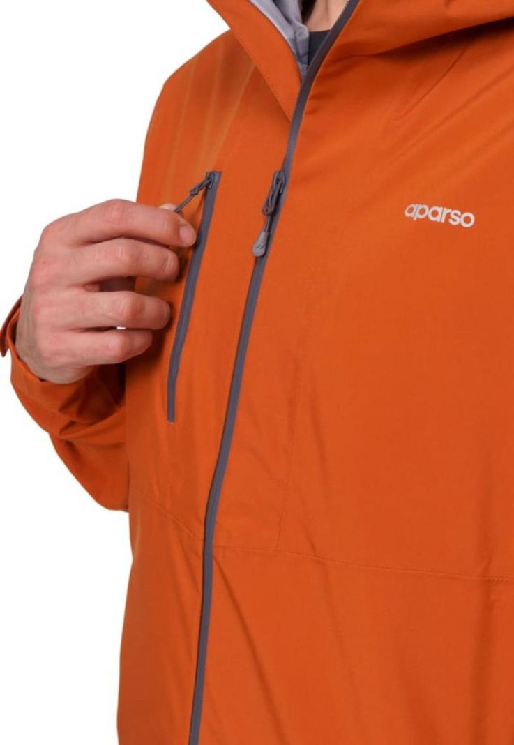 Chaqueta Impermeable Hombre Nagol Ladrillo Aparso-3