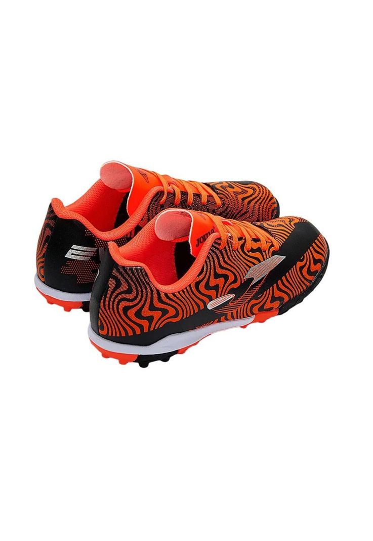 Zapatilla Fútbol Turf Kids Evolution Naranjo Negro Joma-5