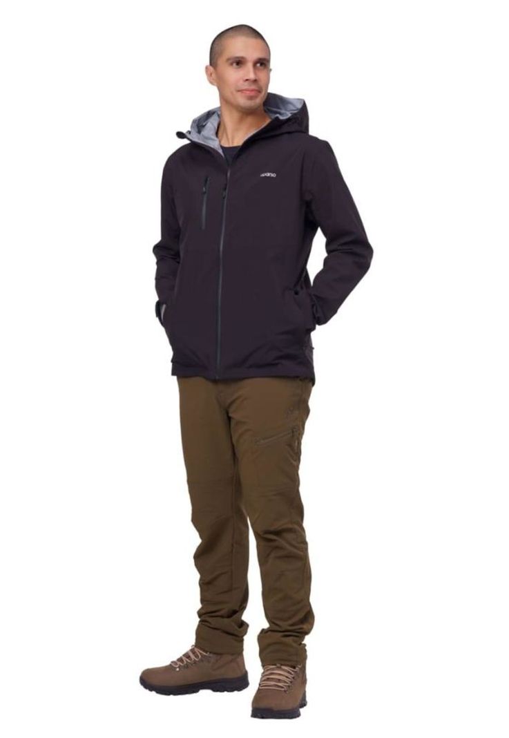 Chaqueta Impermeable Hombre Nagol Negra Aparso-2