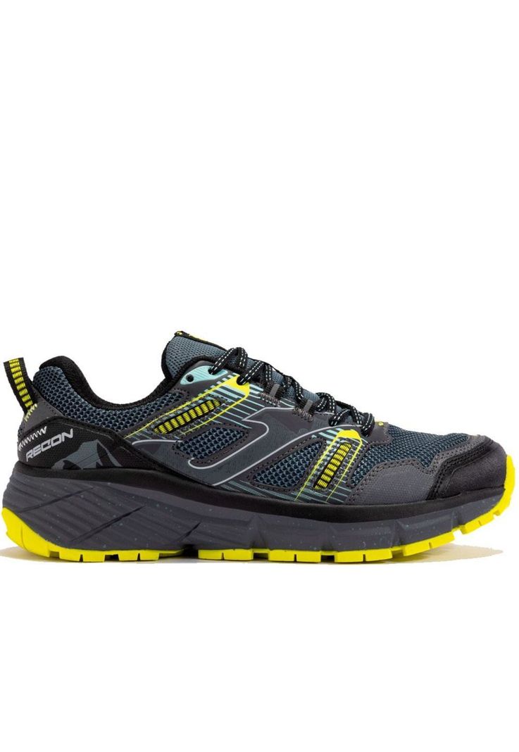Zapatilla Trail Running Hombre Recon 24 Negro Amarillo Joma-0