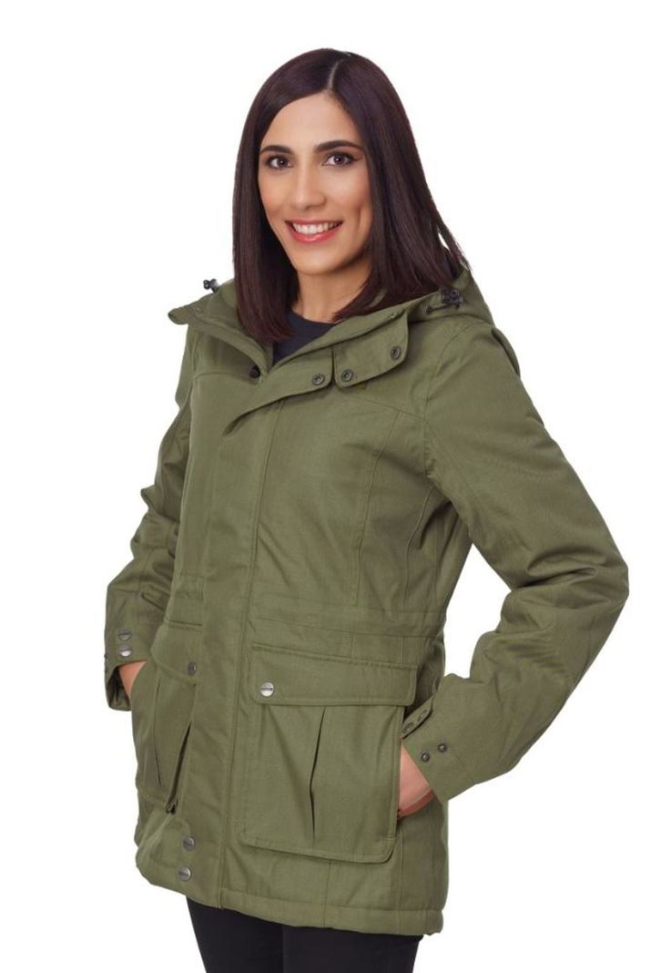 Chaqueta Mujer Andorra Therm Oliva Aparso-0