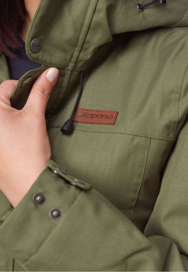 Chaqueta Mujer Andorra Therm Oliva Aparso-3
