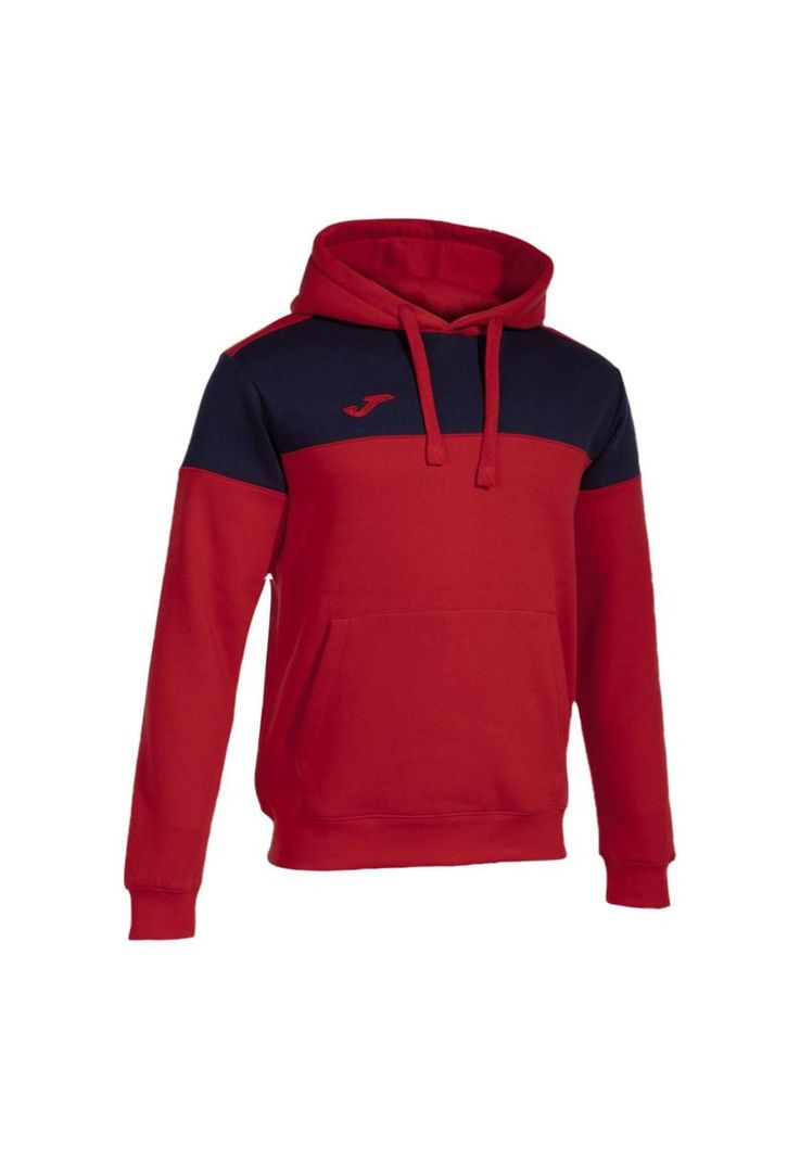 Polerón Hoodie Hombre Crew V Rojo Joma-0