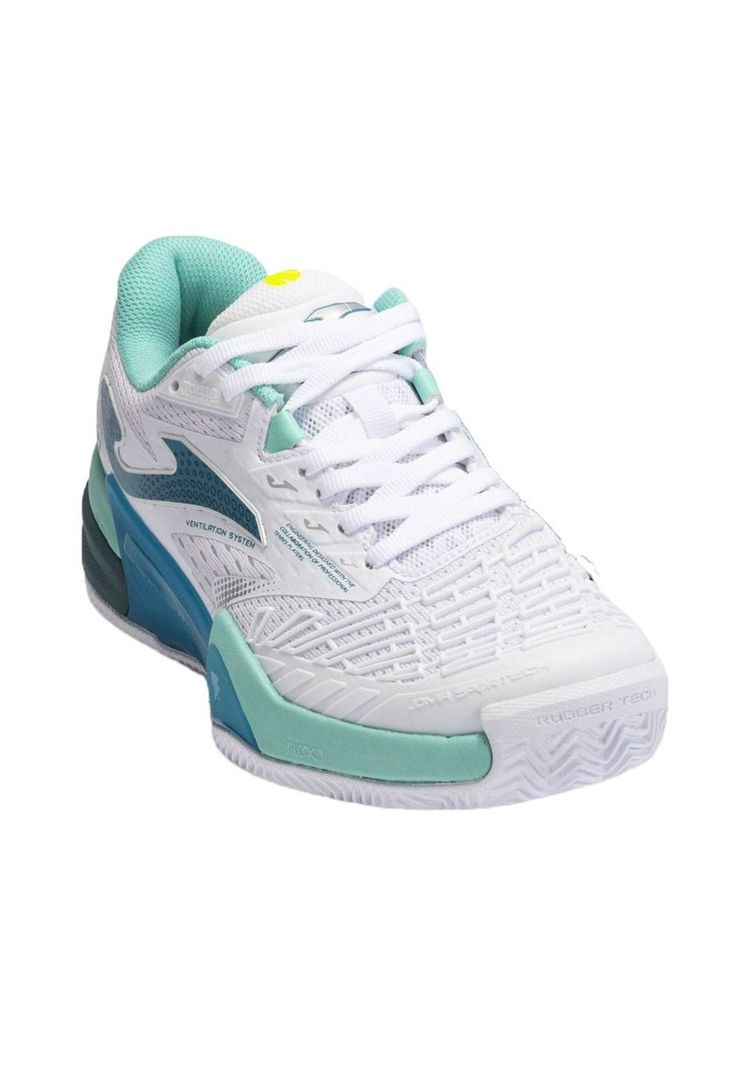 Zapatilla Pádel Mujer Roland 24  Blanco Turquesa Joma-1