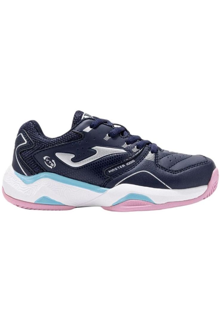 Zapatilla Pádel Kids Master 1000 Azul Marino Rosa Joma-0