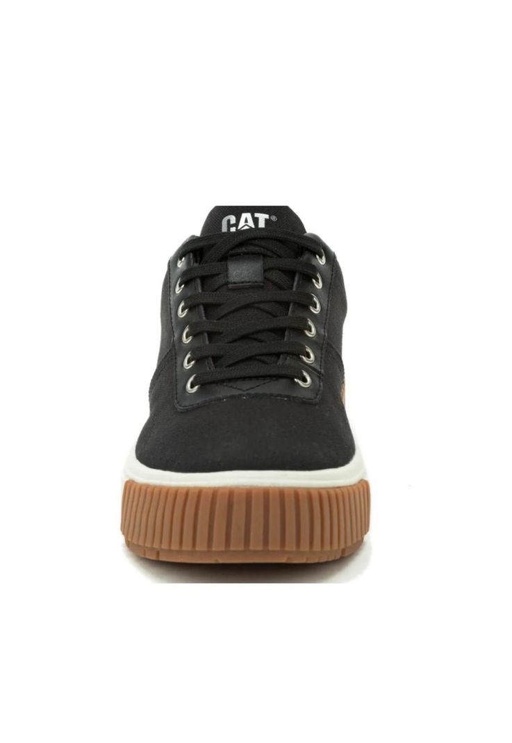 Zapatilla Mujer Amp Canvas Negro Cat-4