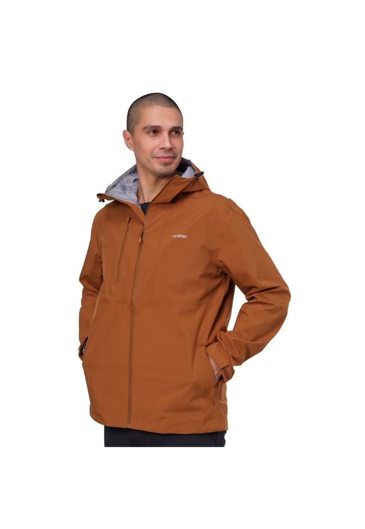 Chaqueta Impermeable Hombre Nagol Café Aparso-0