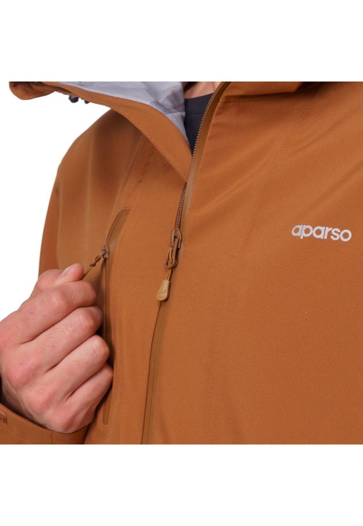 Chaqueta Impermeable Hombre Nagol Café Aparso-3