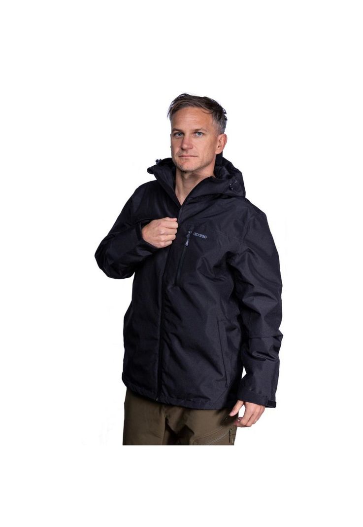 Chaqueta Impermeable Hombre Sirius Negro Aparso-3