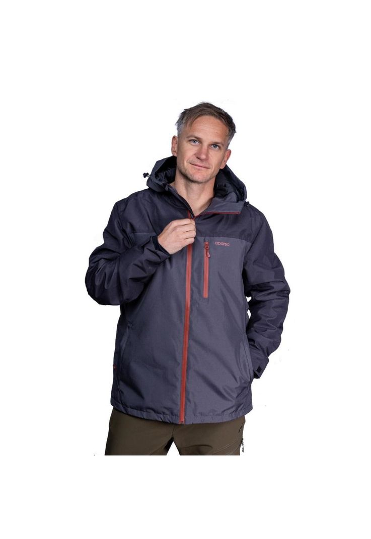 Chaqueta Impermeable Hombre Sirius Gris Aparso-0