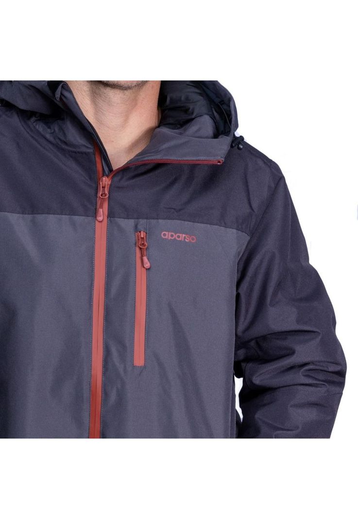 Chaqueta Impermeable Hombre Sirius Gris Aparso-2