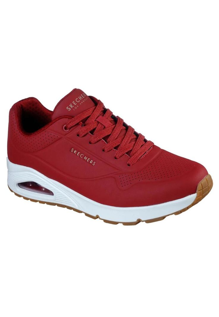 Zapatilla Hombre Stand On Air Rojo Skechers-1