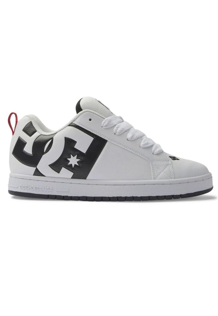 Zapatilla Hombre Court Graffik Blanco Negro DC-0