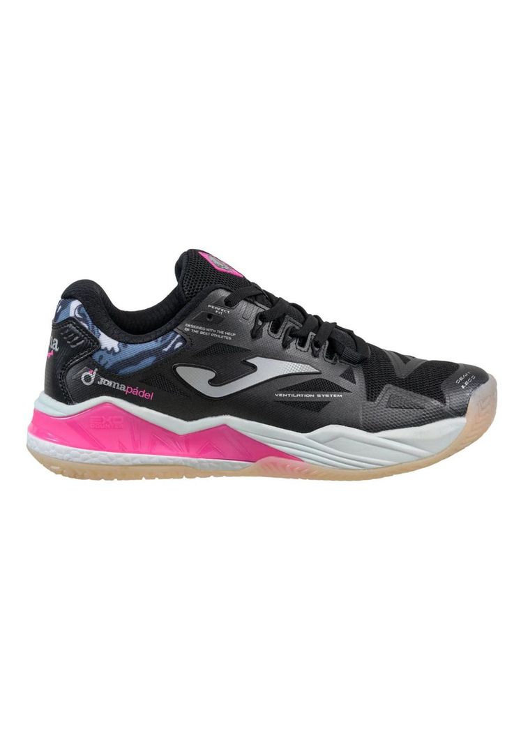 Zapatilla Padel Mujer Spin 25 Negro Joma