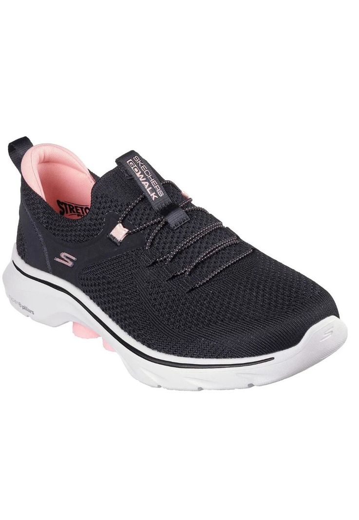Zapatilla Mujer Go Walk 7 Negro Skechers-1
