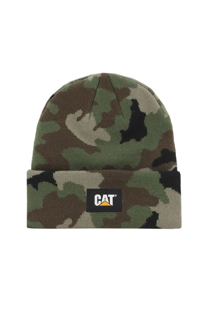 Gorro Label Cuff Beanie Woodland Camo Cat-0