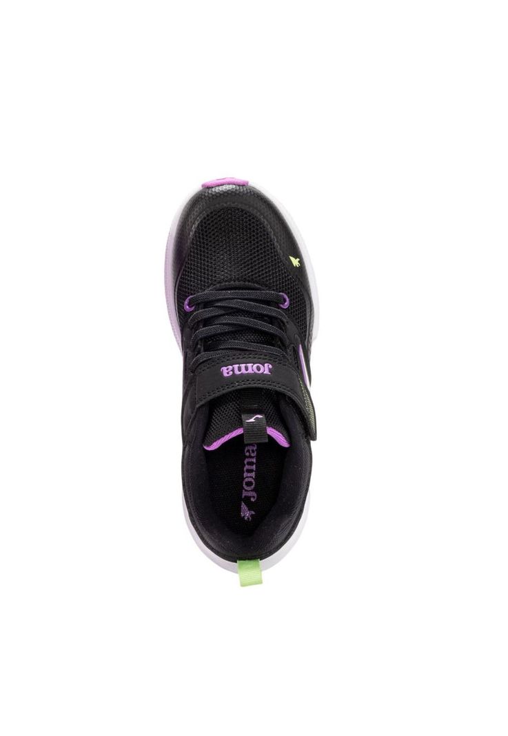 Zapatilla Running Kids Ferro Jr Negro Rosa Joma-2