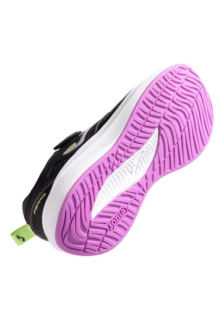 Zapatilla Running Kids Ferro Jr Negro Rosa Joma-3