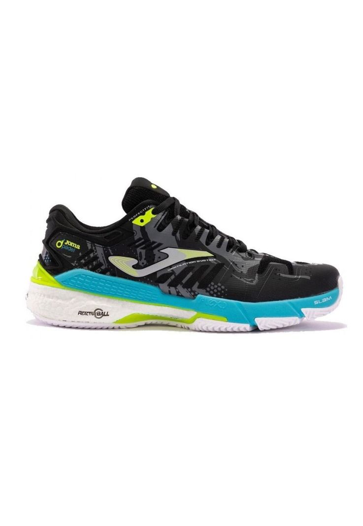 Zapatilla Pádel Hombre Slam Negro Turquesa Joma-0