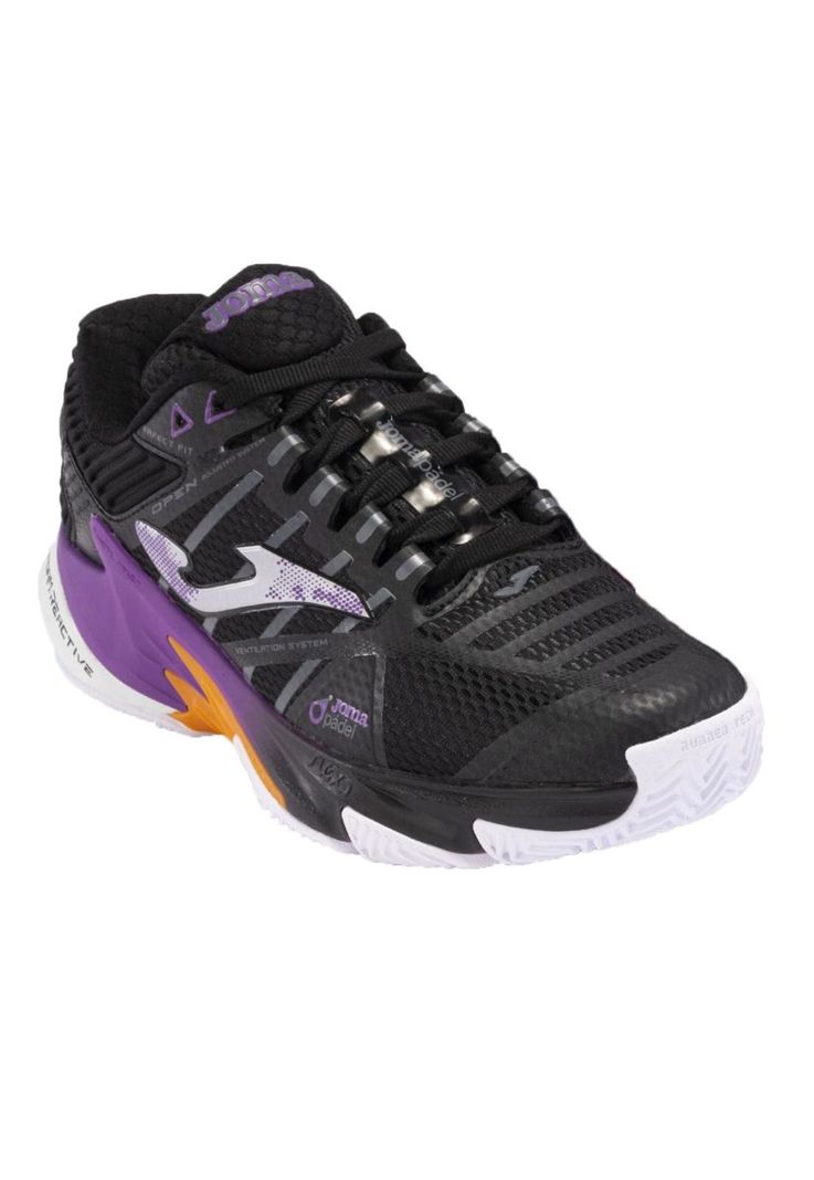 Zapatilla Pádel Mujer Open 24 Negro Joma-1