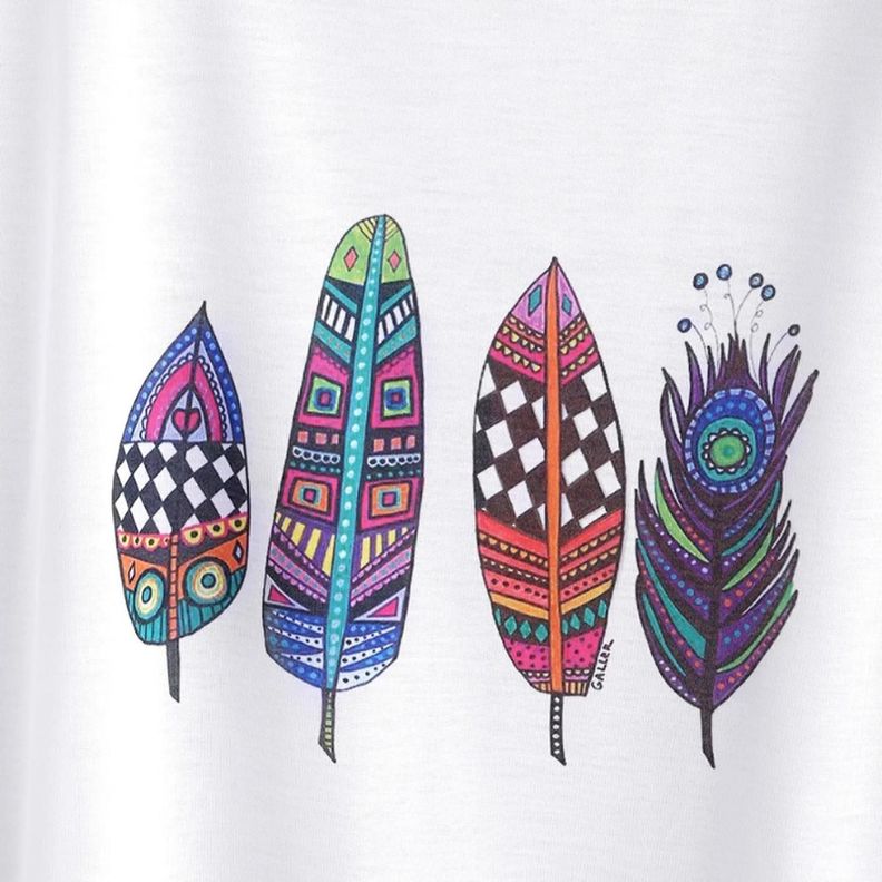 Camiseta con Estampado de Mangas-0
